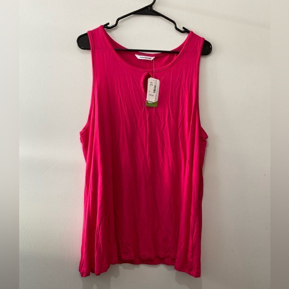 Penningtons soft pink tank top nwt